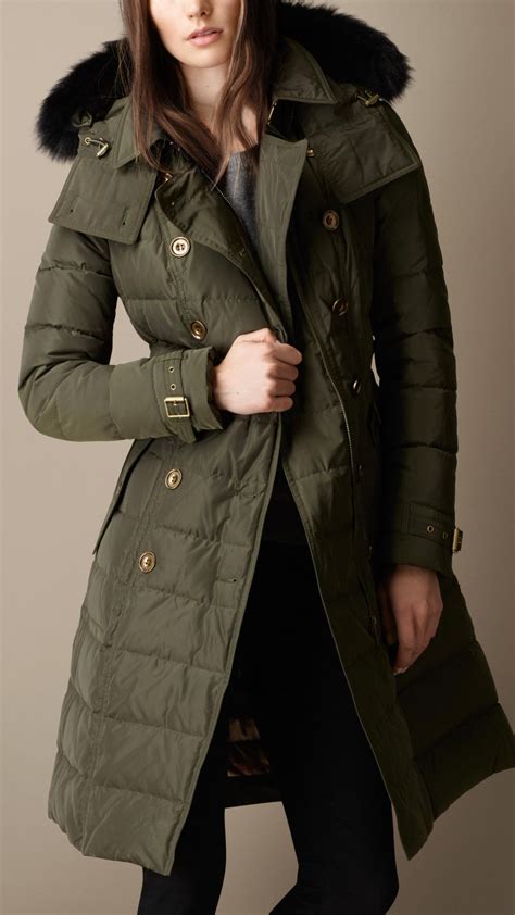 burberry winter down coats|Burberry down coat women.